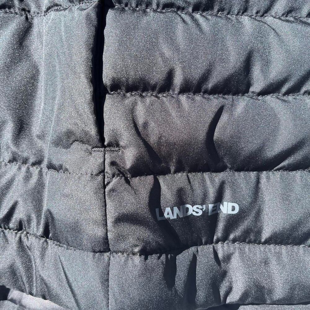 Black Lands’ End Down Vest Preppy Classic Cozy Gorpcore Women's Size Medium NWT - Picture 2 of 8